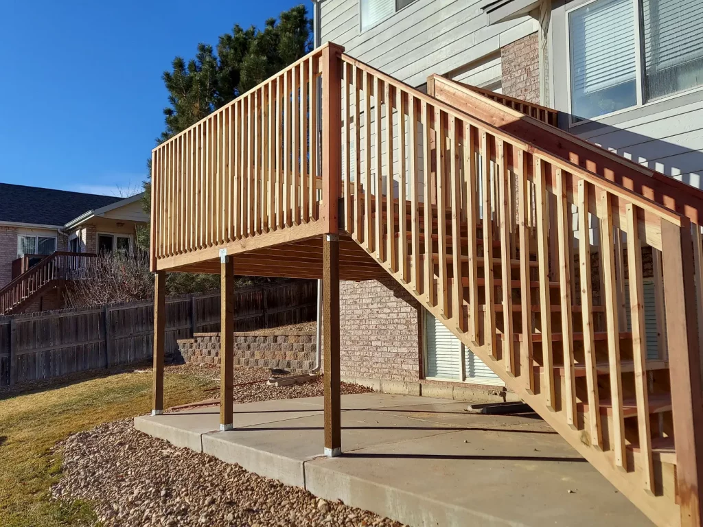 Cedar Deck Stairway