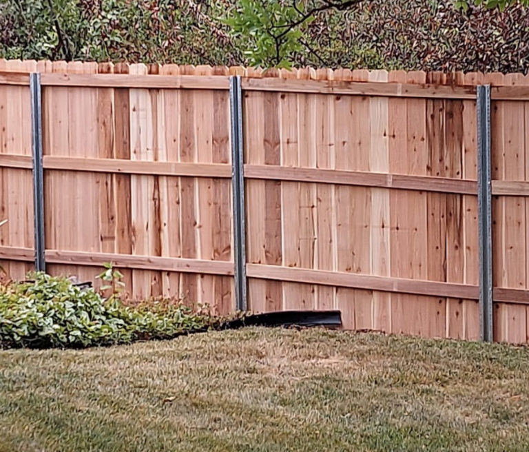 Steel Fence Posts for Wood Fences