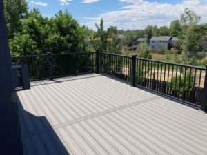 Custom Elevated Deck with Iron Rail
