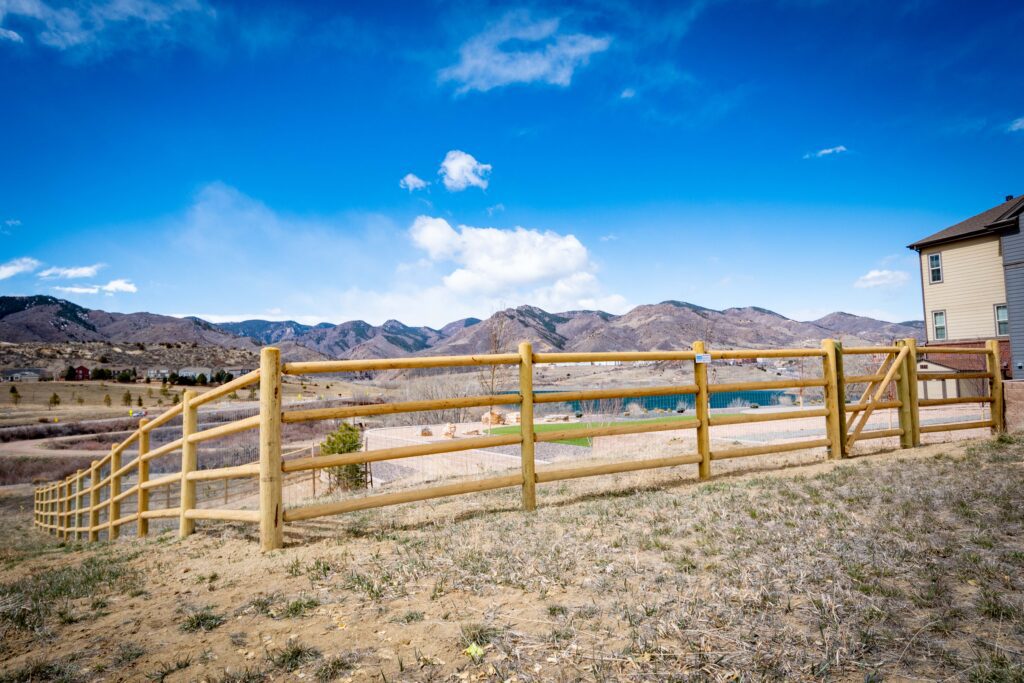 Cedar Round Rail Fence - Littleton