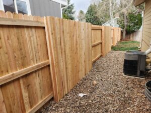 "Good Neighbor" style fence