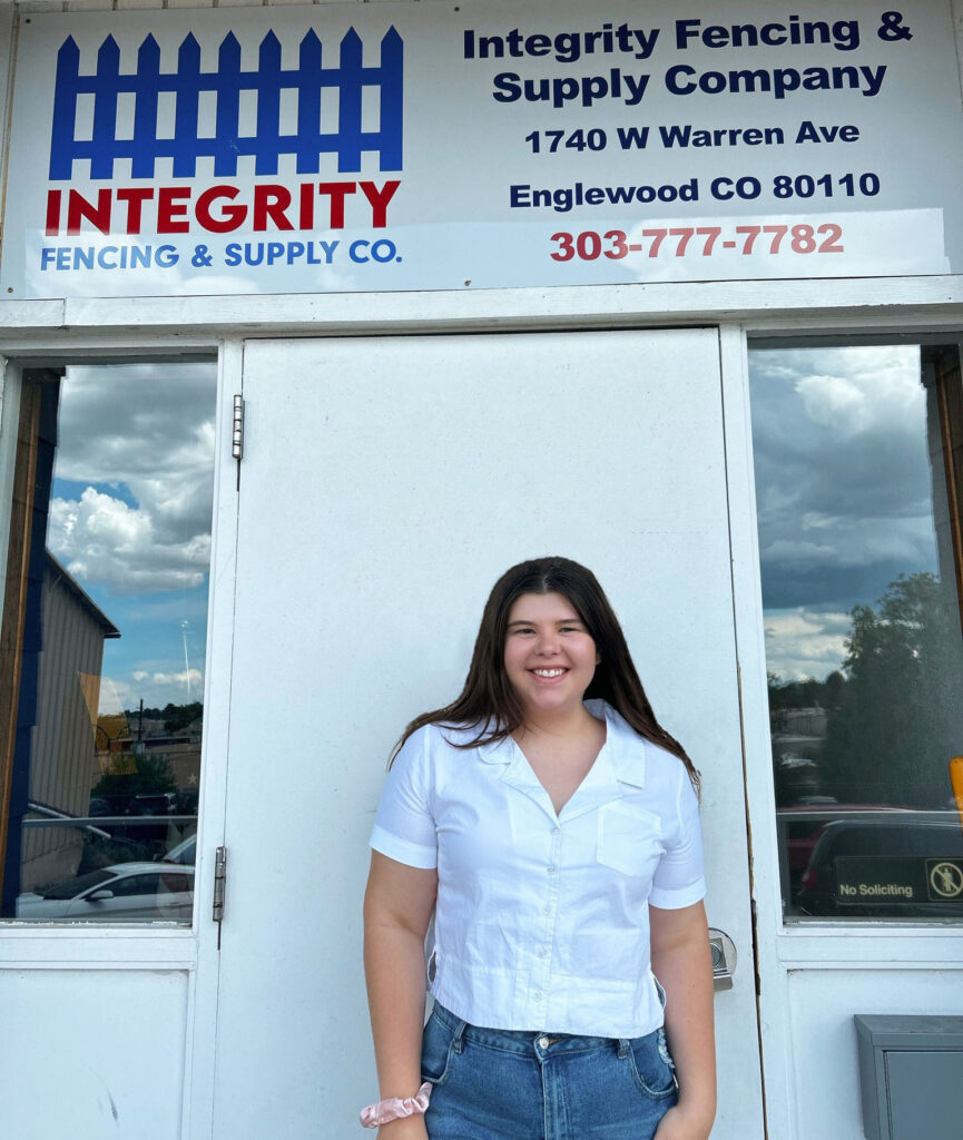 Integrity Fencing intern Jolei
