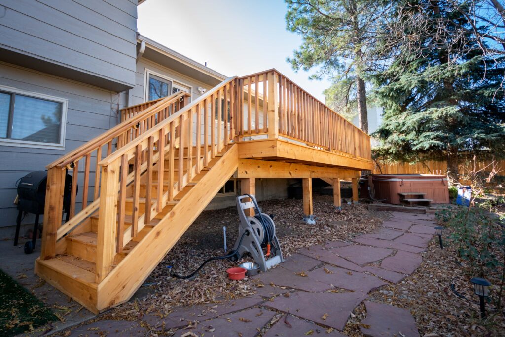 Cedar Deck Stairs - Morrison, CO
