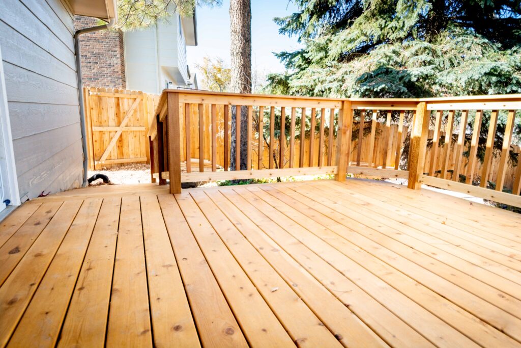 Wood Deck Railing