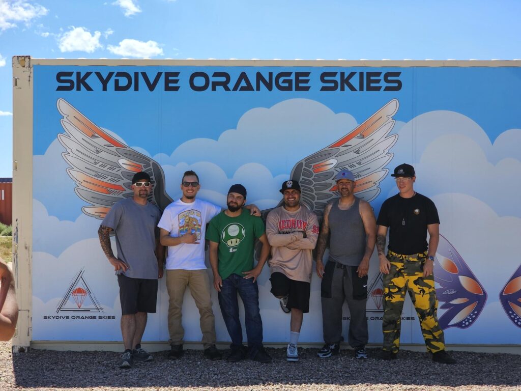 Integrity Fencing team skydive