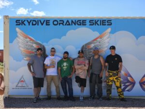 Integrity Fencing team skydive