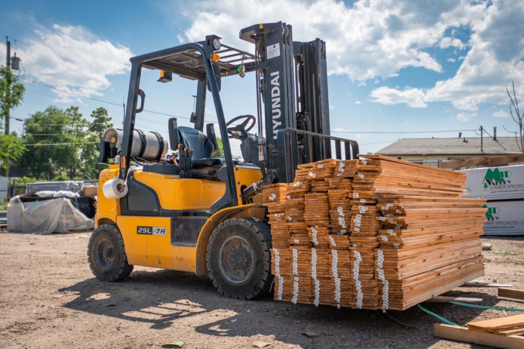 Western Red Cedar pickets supply yard