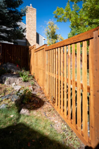 Cedar alternating pickets fence Littleton