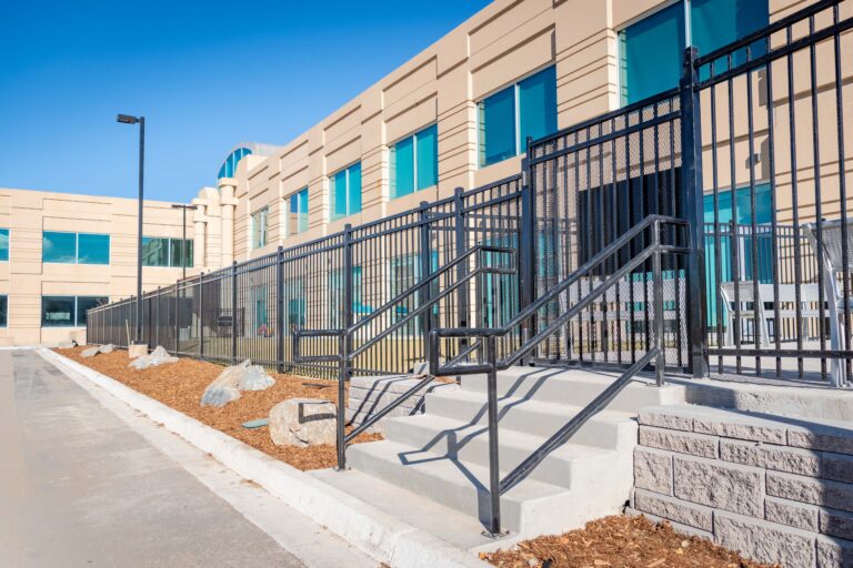 Iron fence and gate CO Christian Academy Englewood