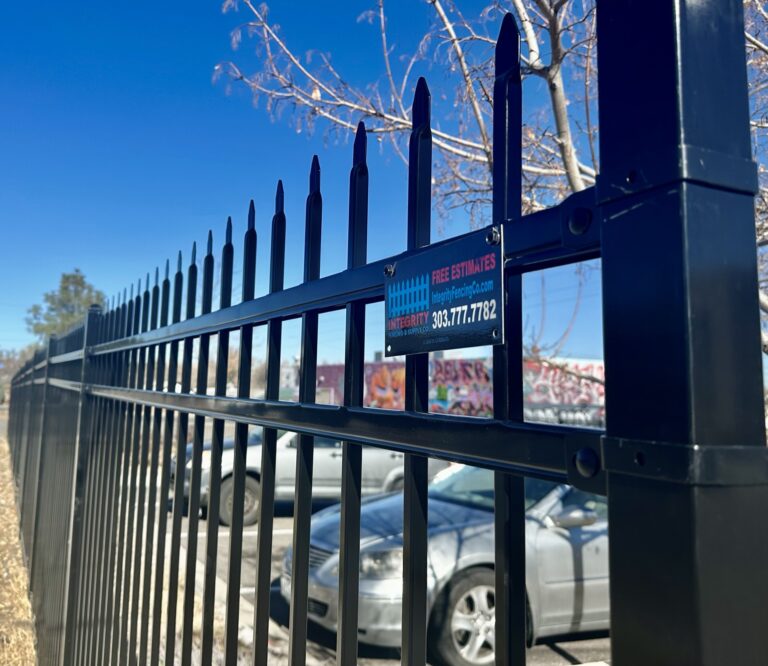 Commercial ornamental iron fence Lakewood