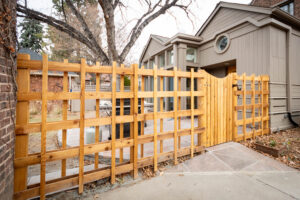 Custom cedar fence and gate