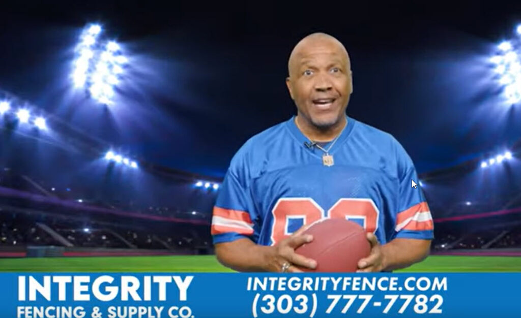 former denver bronco mark jackson for integrity fencing