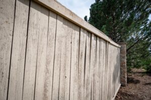 Old wooden fence the Cove HOA Lakewood CO