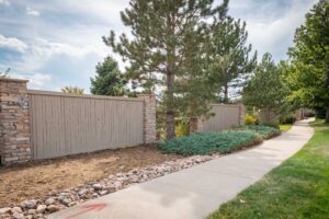 Old wooden fence the Cove HOA Lakewood CO