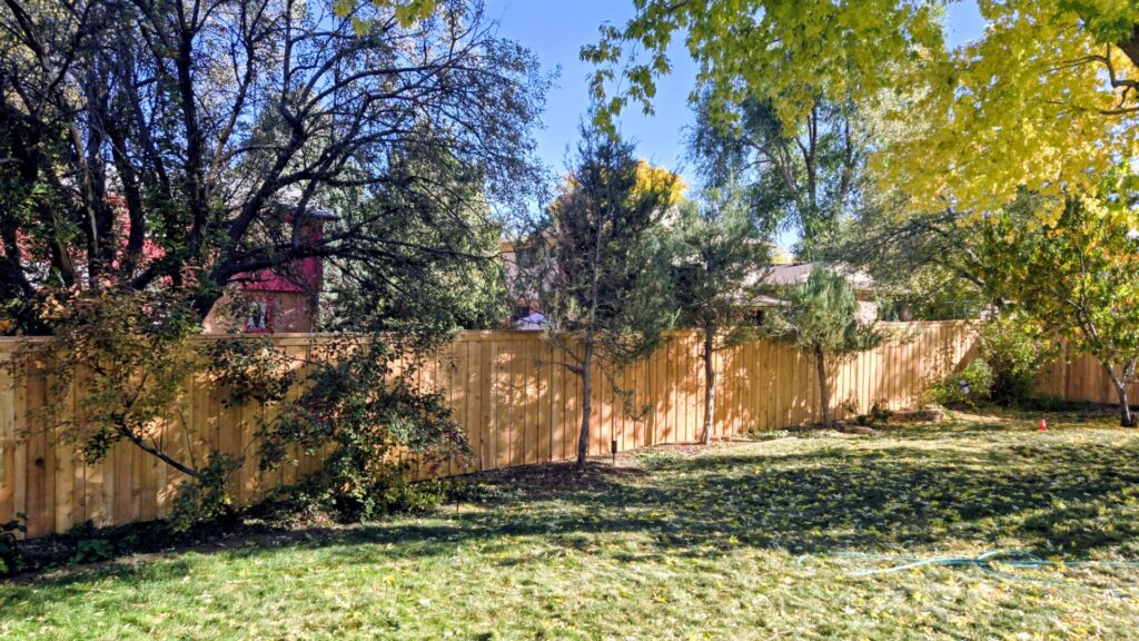 Overlapping Privacy Fence with Top Cap & Fascia - Centennial, CO