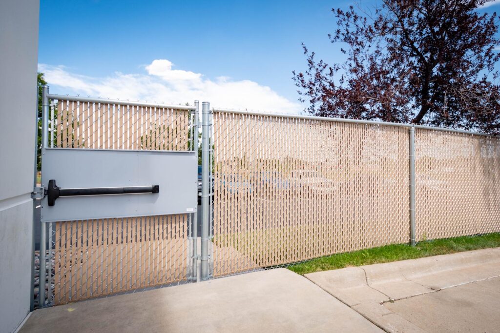 chain link fence gate panic bar