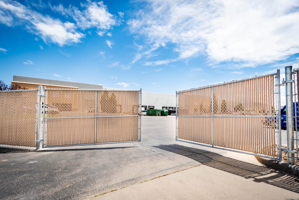 commercial chain link gate