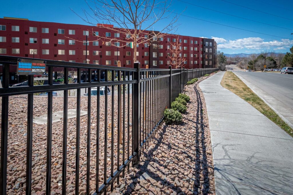 commercial iron fence