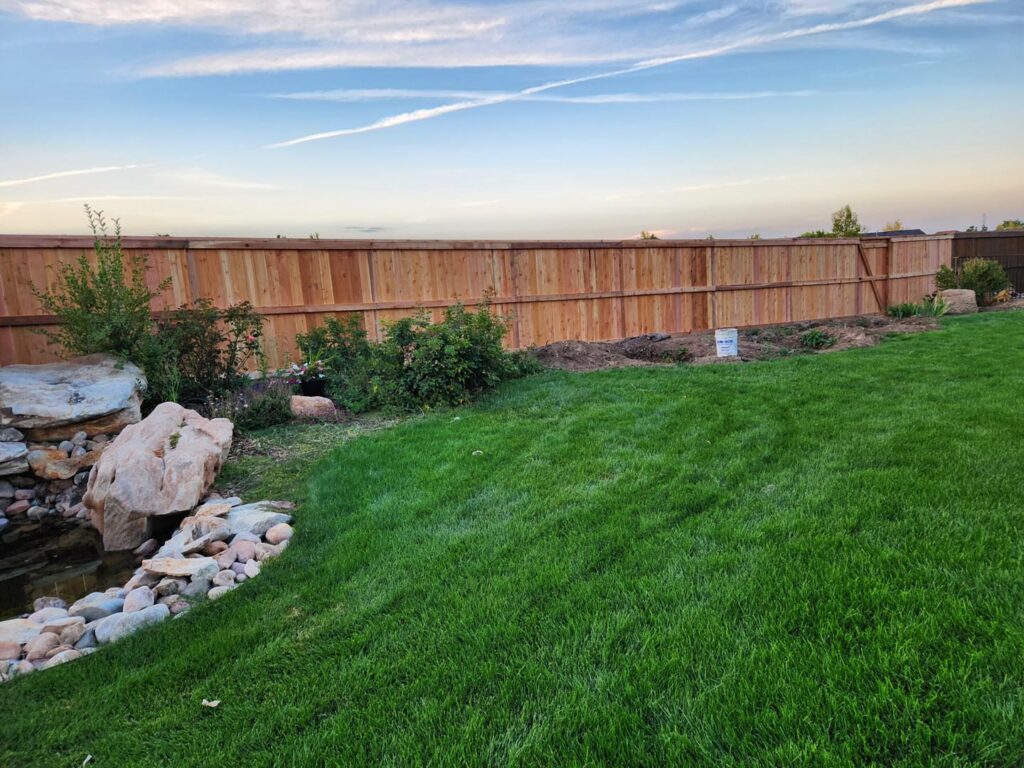highlands ranch cedar fence sept 2023 11