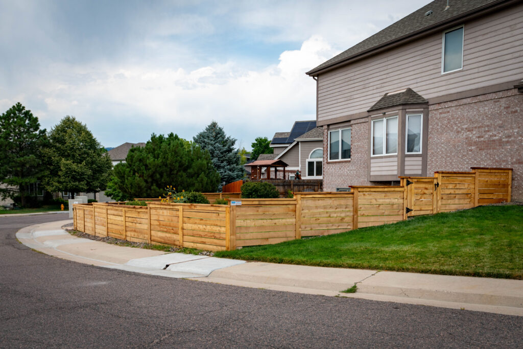 Horizontal Cedar Fence - Littleton, CO