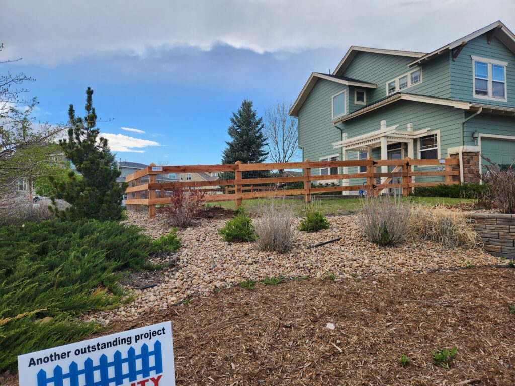 Cedar Split Rail Fence - Castle Rock, CO