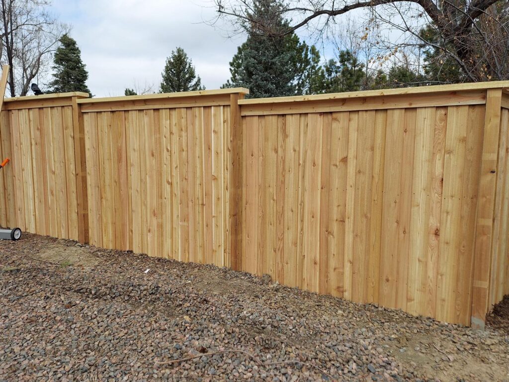 overlapping cedar with top cap and fascia