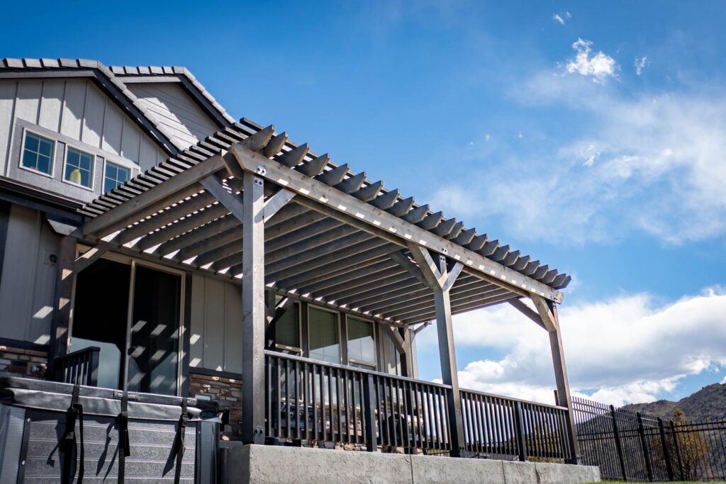 wood pergola stain