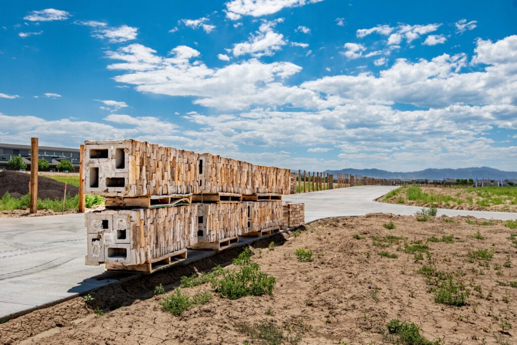 Stone Columns Awaiting Installation