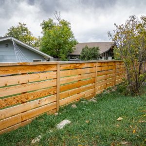 Cedar horizontal fence Boulder