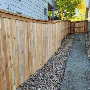 Cedar fence Highlands Ranch