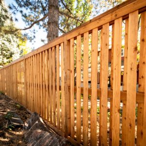 Cedar alternating pickets fence Littleton
