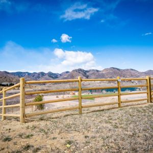 Cedar Round Rail Fence - Littleton