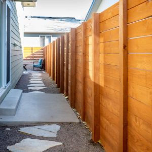 Cedar horizontal fence Boulder