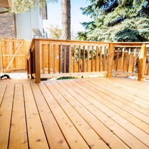 Wood Deck Railing