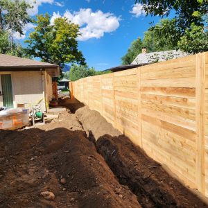 Cedar fence Boulder