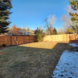 Cedar Fence with Steel Posts - Littleton, CO