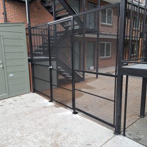 Commercial Security Fence with Door - Denver