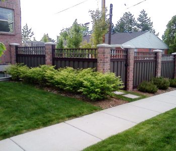 Trex fence with custom top