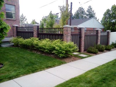 Trex fence with custom top