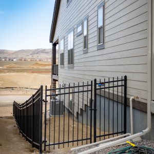 Iron Fencing with Gate - Red Rocks Ranch