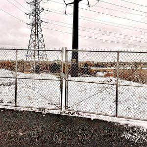 Commercial Manual gate chainlink double drive gate Denver