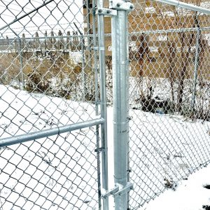 Commercial Manual gate chainlink double drive gate Denver