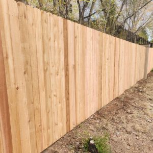 Colorado Springs Mesa HOA cedar fence