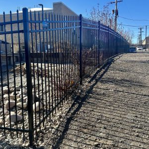 Commercial ornamental iron fence Lakewood