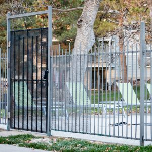 Commercial iron pool gate keyless lock Belmar Lakewood