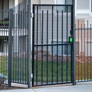 Commercial iron pool gate egress panic button Belmar Lakewood