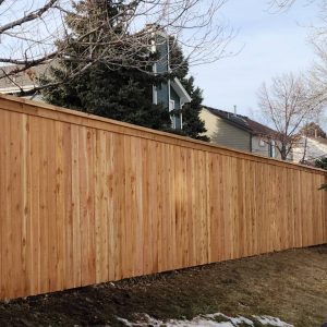 Top Cap Fascia Cedar Fence Highlands Ranch