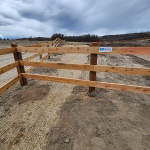 Modern open Rail Fence, Castle Rock