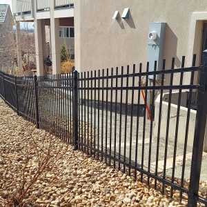 Ornamental iron fence